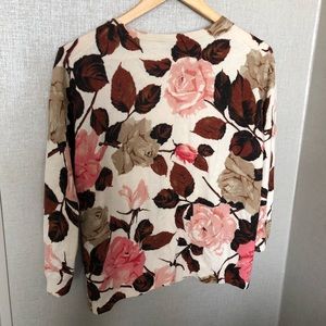 Talbots 100% cashmere cardigan size W large.